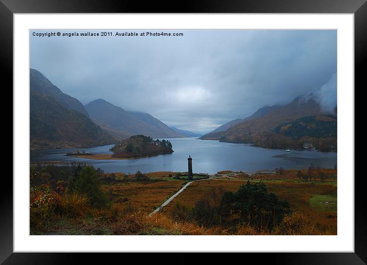 Loch Shiel Scotland Framed Mounted Print by Angela Wallace