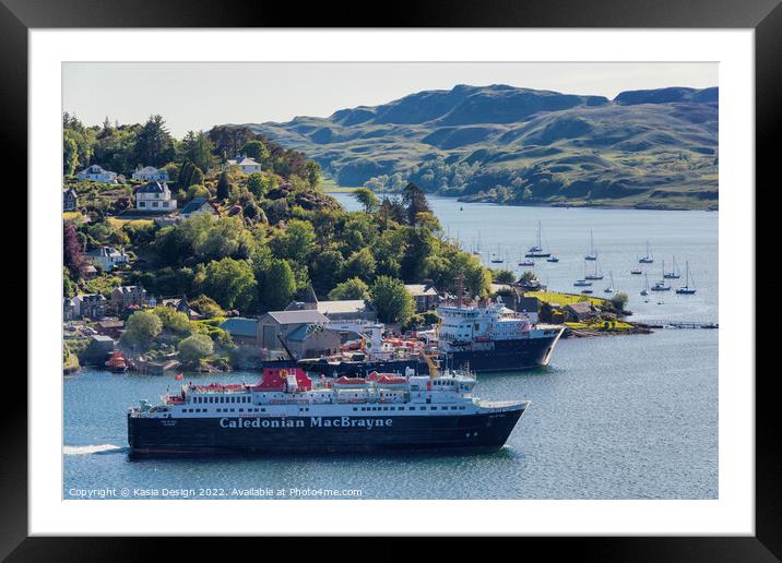 Setting off on the Evening Voyage to Mull  Framed Mounted Print by Kasia Design