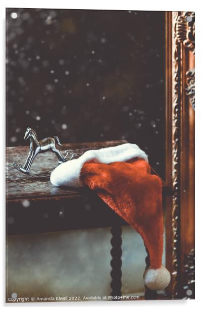 Traditional Christmas  Acrylic by Amanda Elwell