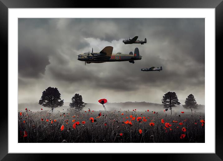 Bombers Mission Framed Mounted Print by J Biggadike