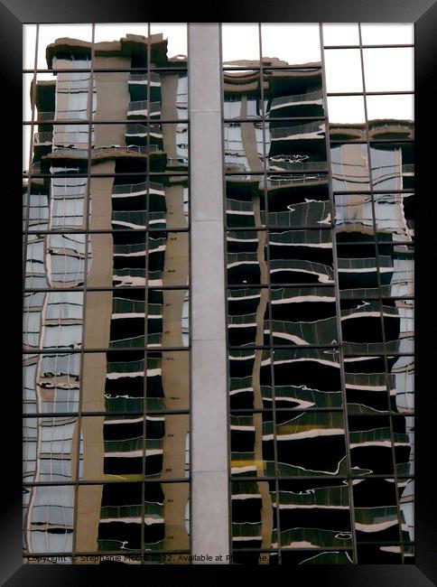 Building Reflections Framed Print by Stephanie Moore