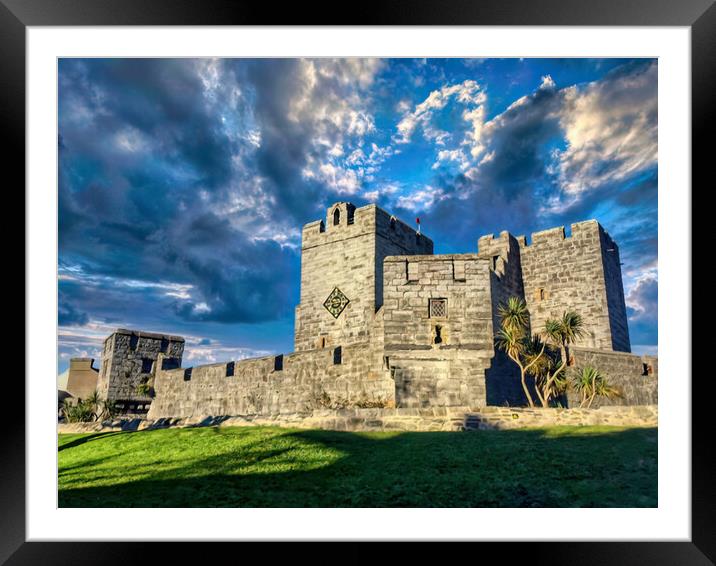 Timeless Isle of Man Castle Framed Mounted Print by Roger Mechan