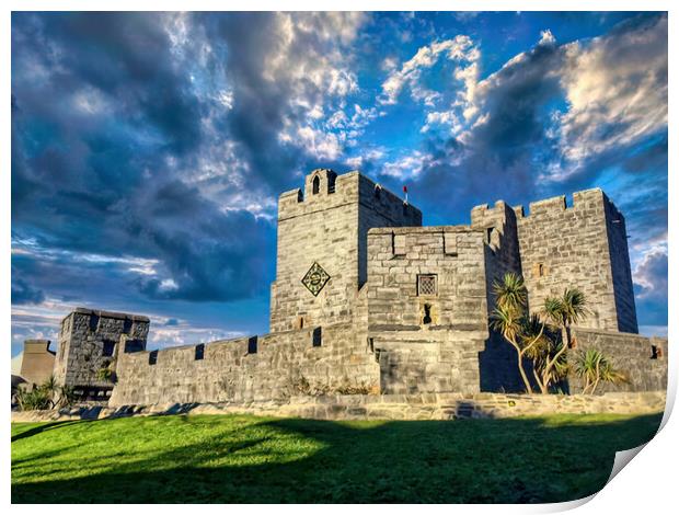 Timeless Isle of Man Castle Print by Roger Mechan