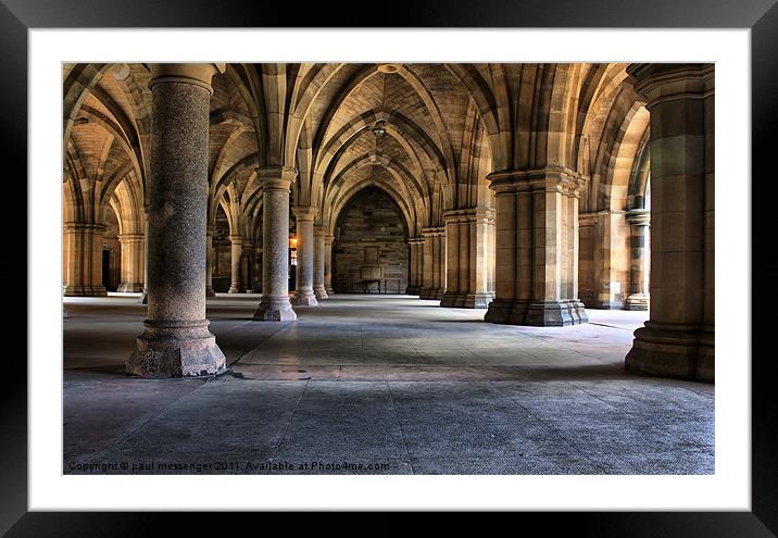 Pillars and arches Framed Mounted Print by Paul Messenger