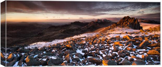 Castell y Gwynt Panoramic Canvas Print by Rory Trappe