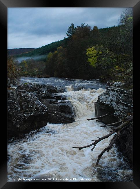 River Moriston Scotland Framed Print by Angela Wallace