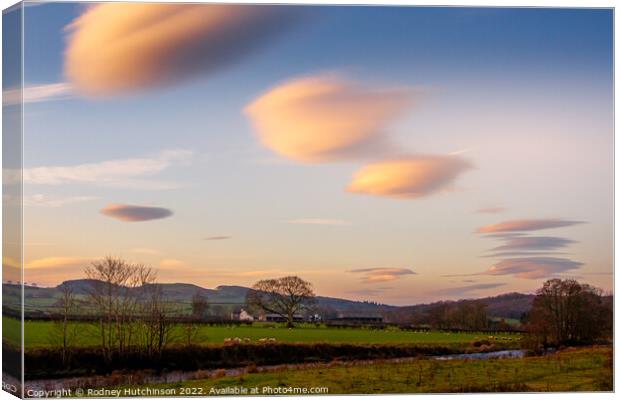 Majestic Lenticular Clouds Canvas Print by Rodney Hutchinson