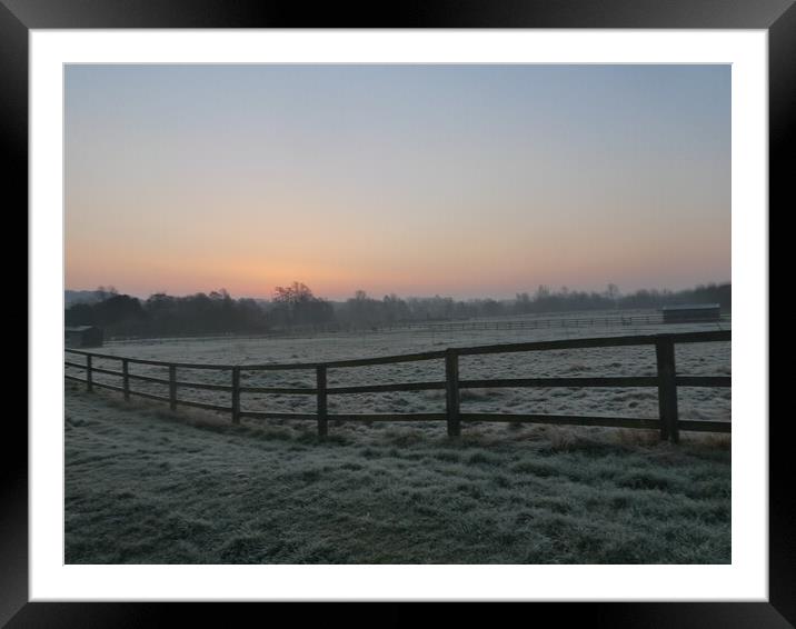 Majestic Sunrise in Linton Framed Mounted Print by Simon Hill