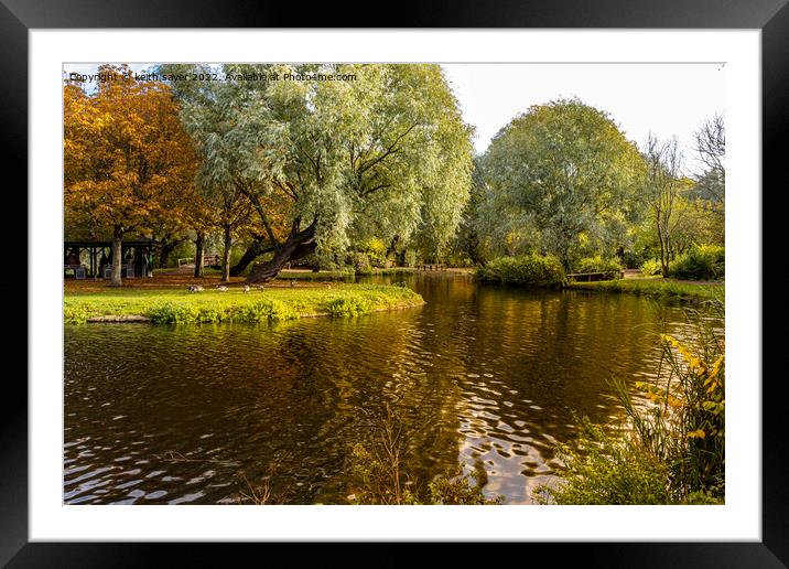 The signs of Autumn Framed Mounted Print by keith sayer