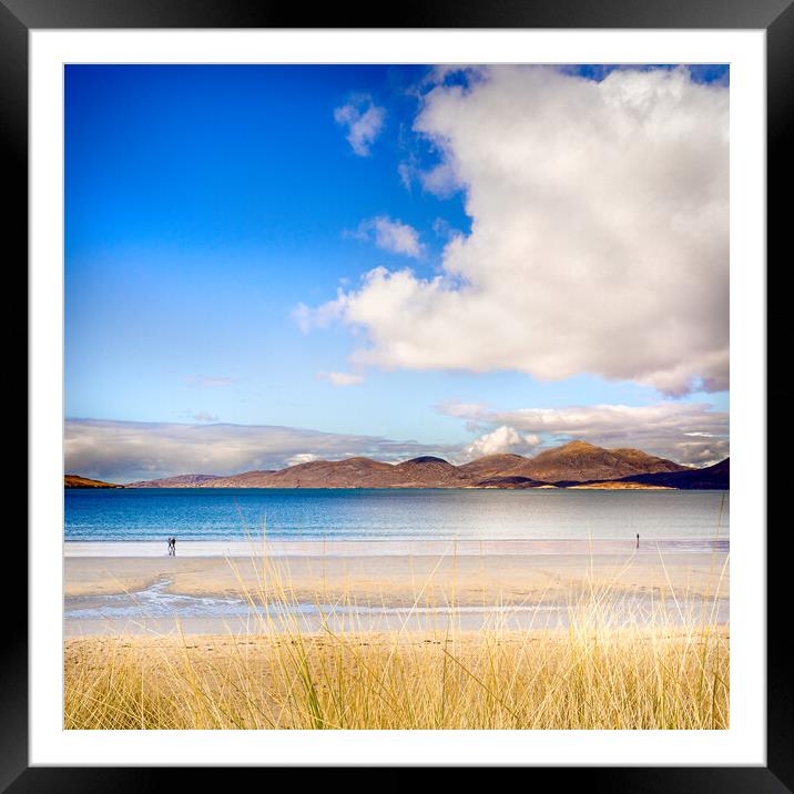 Luskentyre Beach Framed Mounted Print by Macrae Images