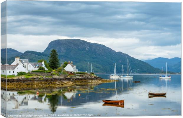 Plockton in the Highlands, Scotland Canvas Print by Delphimages Art