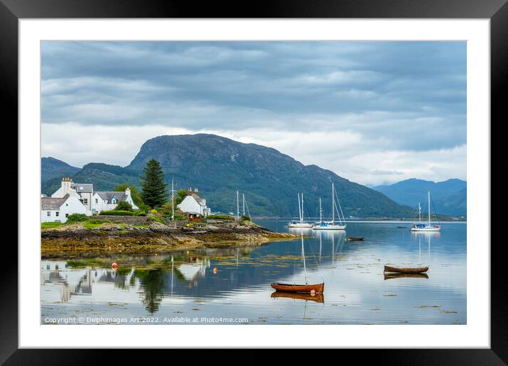 Plockton in the Highlands, Scotland Framed Mounted Print by Delphimages Art