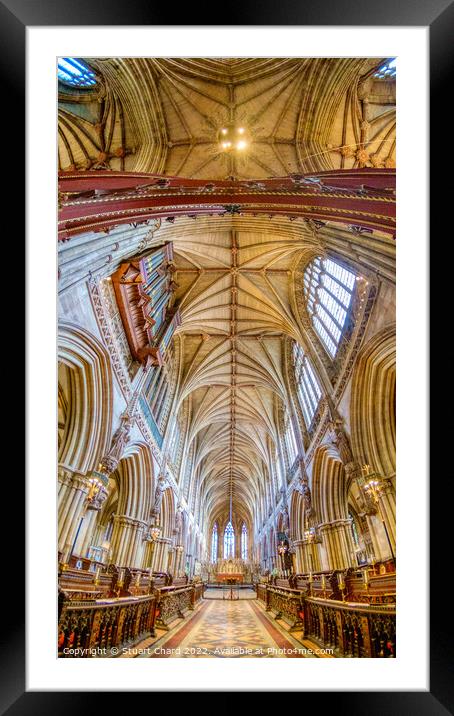 Lichfield Cathedral Framed Mounted Print by Travel and Pixels 