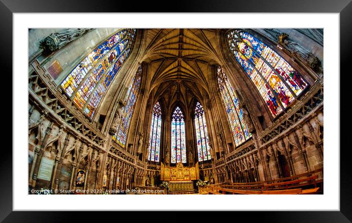 Lichfield cathedral Framed Mounted Print by Travel and Pixels 