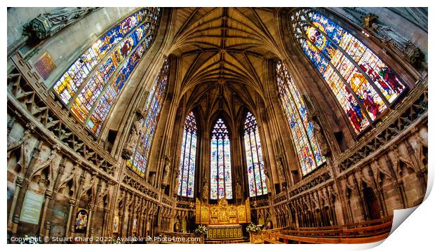 Lichfield cathedral Print by Travel and Pixels 