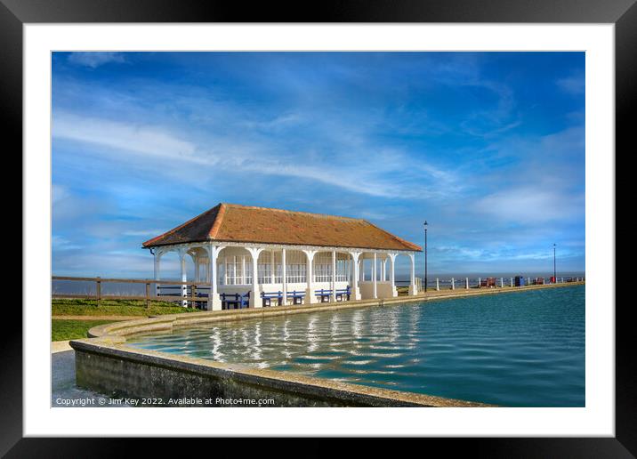 Sheringham Boating Lake North Norfolk   Framed Mounted Print by Jim Key