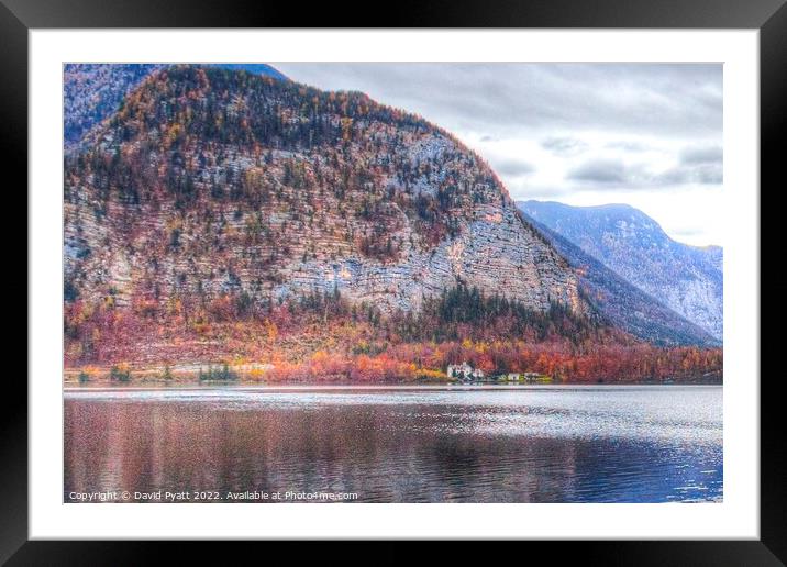 Hallstatt Lake Serenity  Framed Mounted Print by David Pyatt