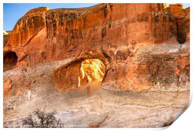 Tunnel Arch Devils Garden Arches National Park Moab Utah  Print by William Perry