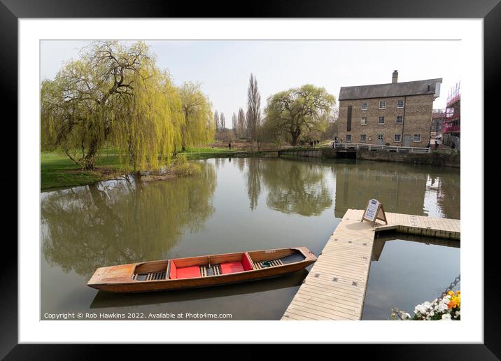 Cambridge Mill Pond Framed Mounted Print by Rob Hawkins
