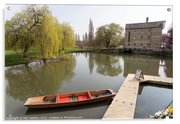 Cambridge Mill Pond Acrylic by Rob Hawkins