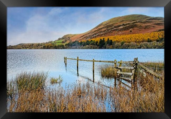 Loweswater Landscape and Fells Lake District Framed Print by Martyn Arnold
