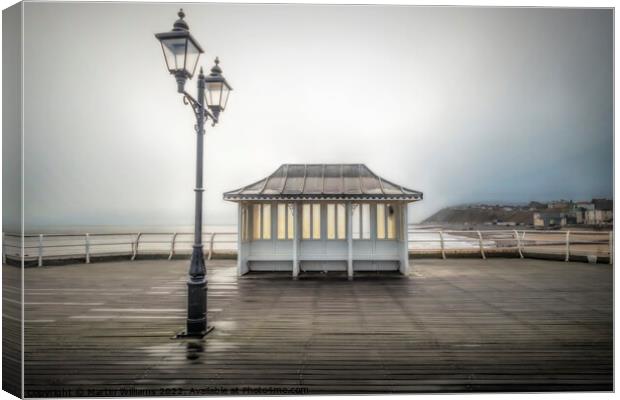 Another raining day in Cromer Canvas Print by Martin Williams