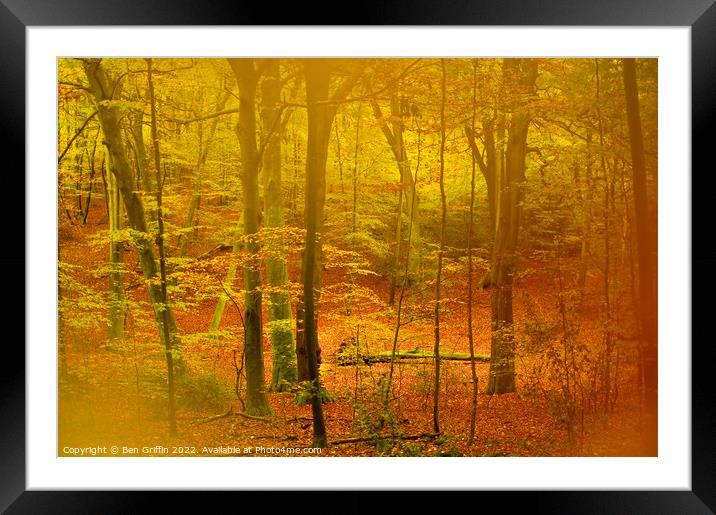 Autumn Framed Mounted Print by Ben Griffin