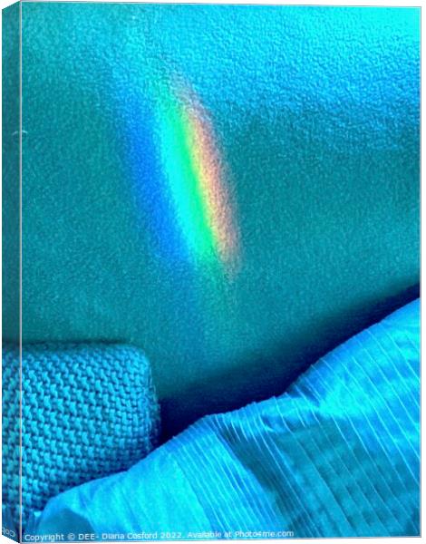Soft welcoming blue textures & prism Canvas Print by DEE- Diana Cosford