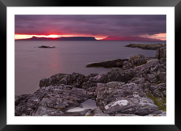 Portnaluchaig After Sunset, Scotland Framed Mounted Print by Richard Nicholls