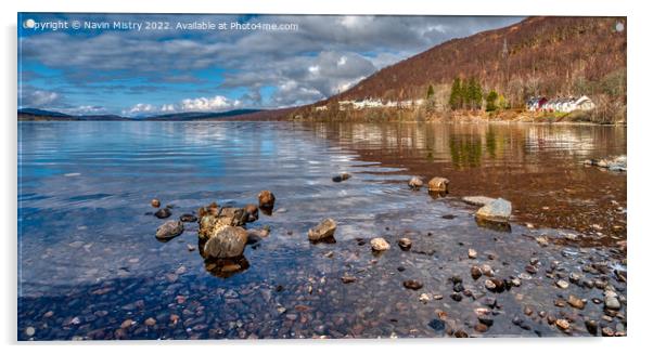 Loch Rannoch Perthshire Scotland Acrylic by Navin Mistry