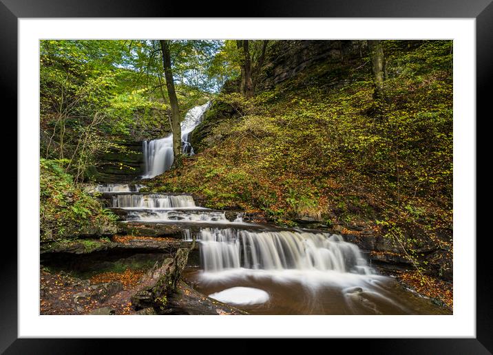 Scaleber Force Waterfall Framed Mounted Print by Jason Wells