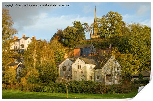 Part of Ross on Wye Herefordshire November  Print by Nick Jenkins