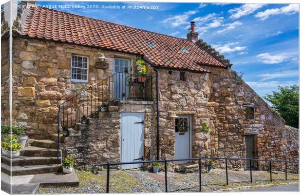 Mangle Cottage in Pittenweem, East Neuk of Fife Canvas Print by Angus McComiskey