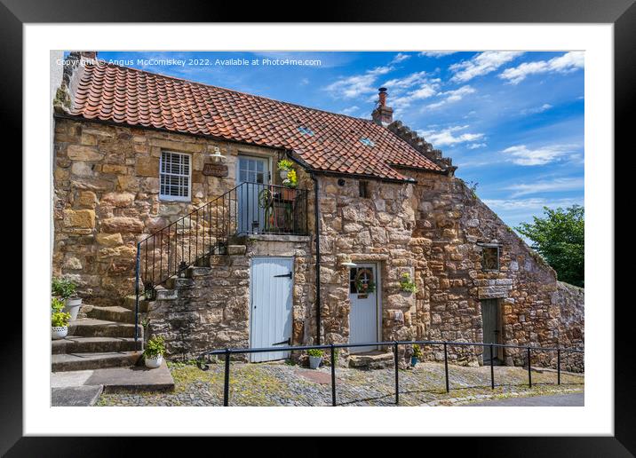 Mangle Cottage in Pittenweem, East Neuk of Fife Framed Mounted Print by Angus McComiskey