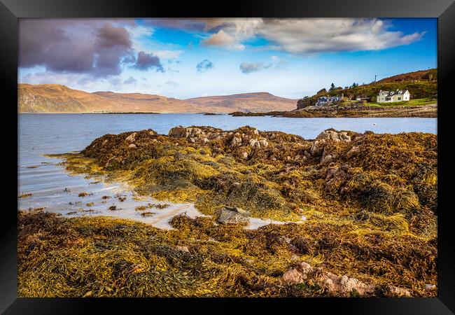 Loch Eishort at Ord on the Isle of Skye Framed Print by John Frid
