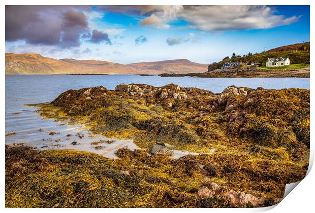 Loch Eishort at Ord on the Isle of Skye Print by John Frid