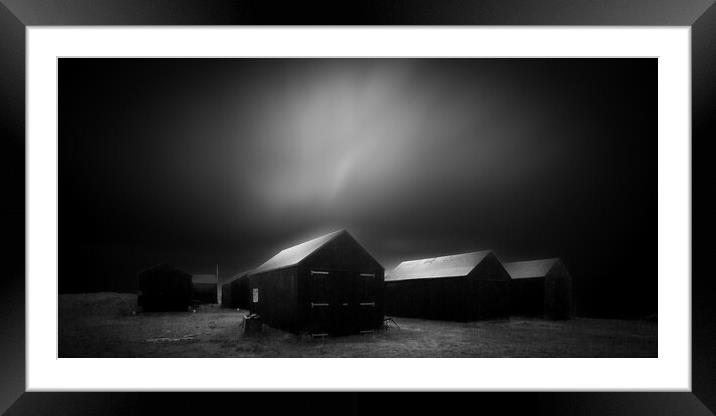 The Haunted Huts Framed Mounted Print by Simon Wrigglesworth