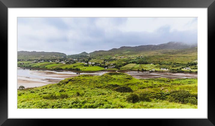 Donegal Ringfort. Teelin Bay Framed Mounted Print by Margaret Ryan