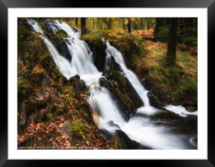 Tarn Howes waterfall 842  Framed Mounted Print by PHILIP CHALK