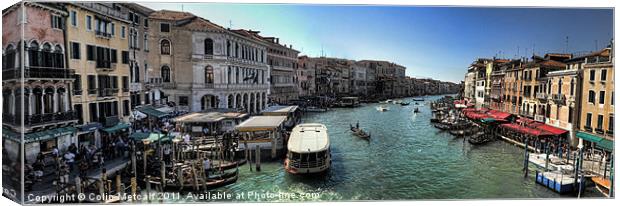 Venice Panorama Canvas Print by Colin Metcalf