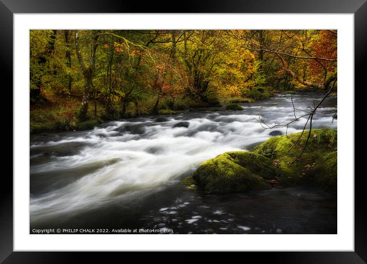 River Rothay between Grasmere and Rydal water 843 Framed Mounted Print by PHILIP CHALK