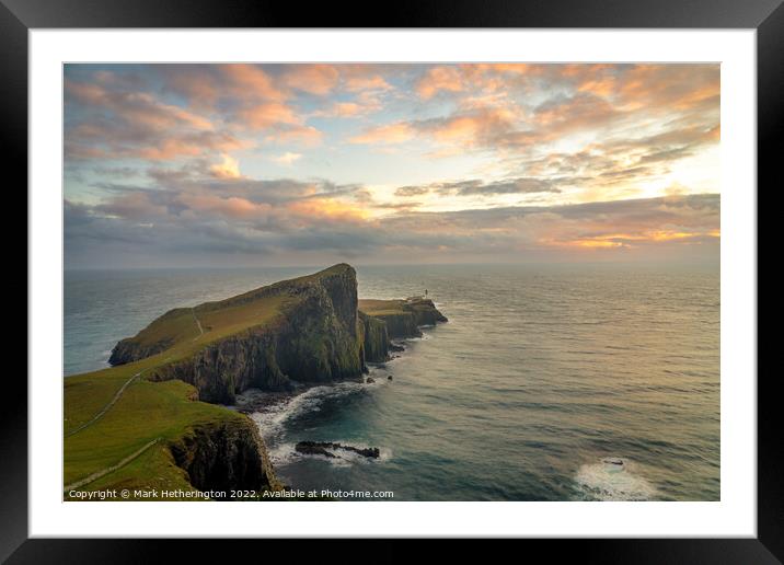 Neist Point Sunset, Isle of Skye  Framed Mounted Print by Mark Hetherington