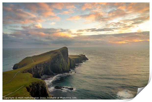 Neist Point Sunset, Isle of Skye  Print by Mark Hetherington