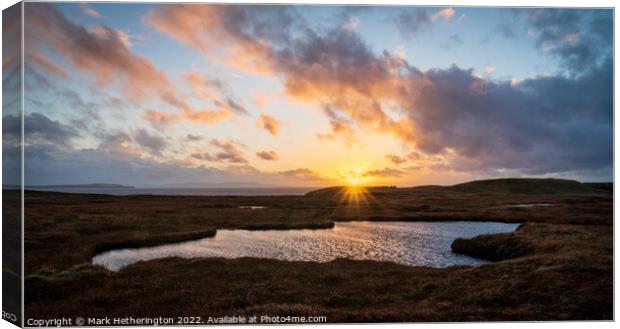 Sunset at Rhuba Hunish, Isle of Skye Canvas Print by Mark Hetherington