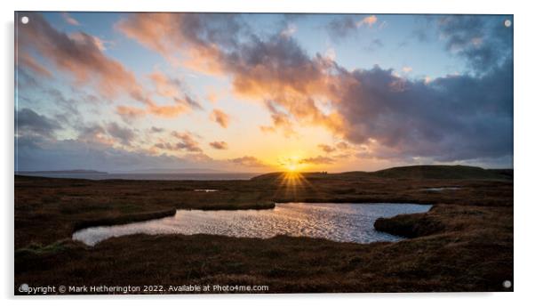 Sunset at Rhuba Hunish, Isle of Skye Acrylic by Mark Hetherington