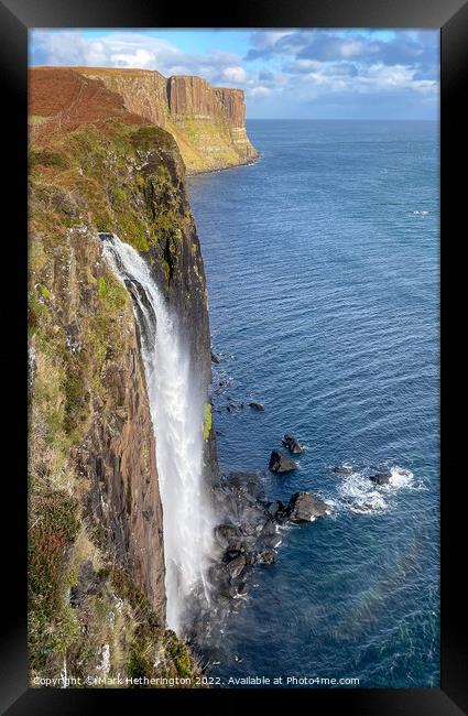 Kilt Rock Waterfall, Isle of Skye Framed Print by Mark Hetherington