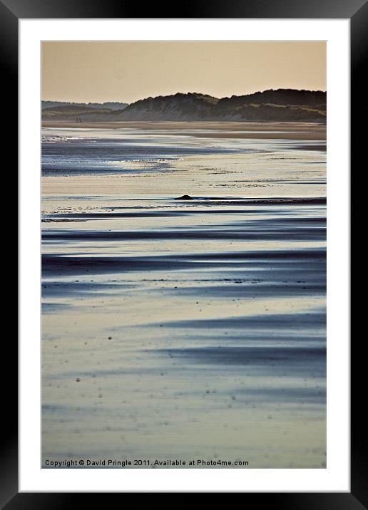Beach Patterns Framed Mounted Print by David Pringle
