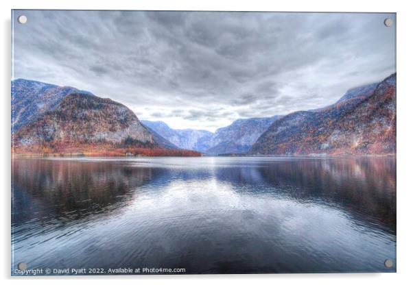 Lake Hallstatt Dreams Acrylic by David Pyatt