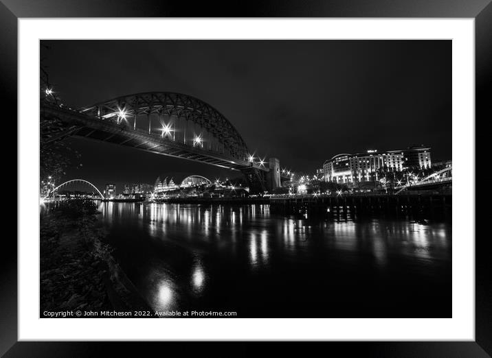 River Tyne Framed Mounted Print by John Mitcheson