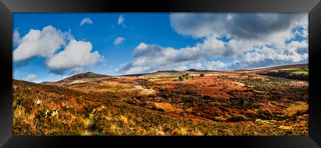 Widgery Cross, Brat Tor & Doe Tor Common Dartmoor Framed Print by Maggie McCall